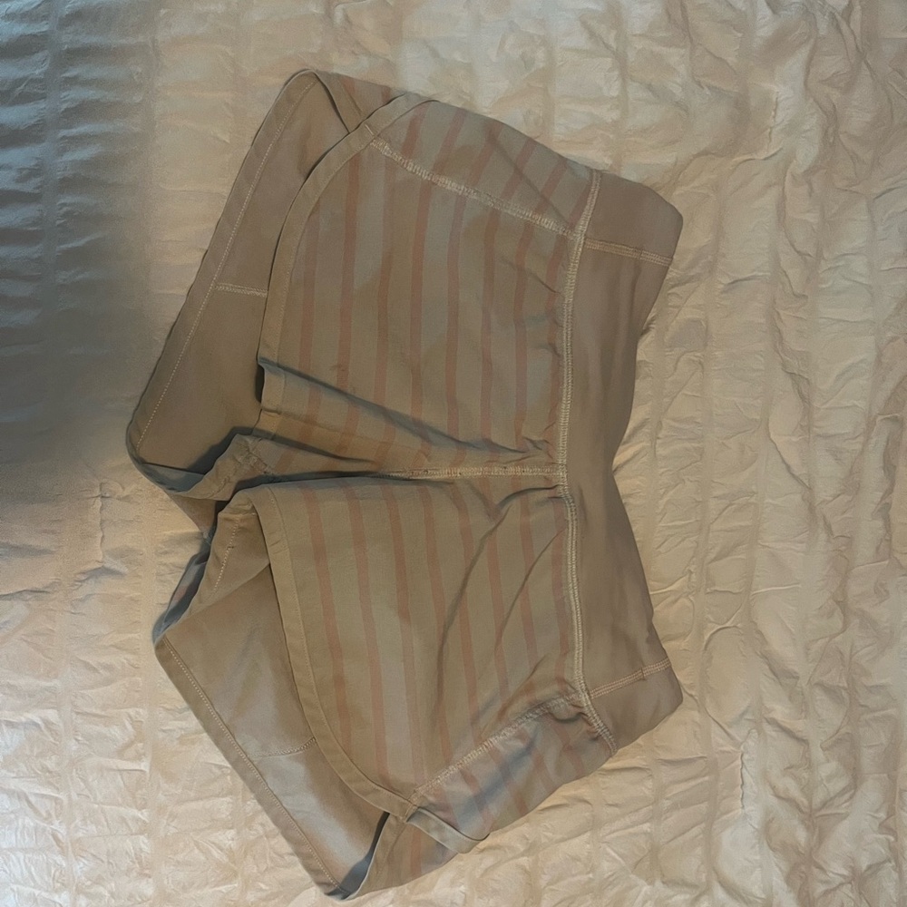 Ivivva Pink and White striped shorts